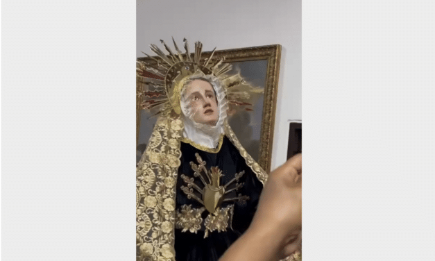 Reports of Virgin Mary statue ‘shedding tears’ days before Pope’s death but don’t be deceived